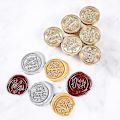 Miniatyrbilde 4 av 5: Elite Brass Retro Alphabet Initials Voksforseglingsstempel 26 Bokstaver A-z Voksforseglingsstempel For Postdekorasjon DIY KortlagingK K