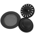 Miniatyrbilde 2 av 3: 3 stk. Kjøkkenvask Propp Sil Strainer Vask Filter Avfallsbeholder Propp Svart 11X11CM Black 11X11CM