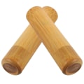 Miniatyrbilde 3 av 5: 2 stk Bambus Teboks Bambus Oppbevaringsrør Tannbørstebeholder (lys brun) Brun 15x4cm Brown 15x4cm