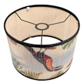 Miniatyrbild 3 av 4: Japanska Tillbehör Cylindrisk Lampskärm Golvlampa Ersättningslampskärmar Belysningsarmaturer Skydd Tabl Khaki 30X30CM