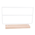 Miniatyrbilde 2 av 3: Ørepynt Stativ Ørepynt Display Stativ Soverom Display Stativ Smykke Oppbevaringsstativ Halskjede Display H White 20.5X14cm