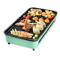 Miniatyrbild 4 av 5: Extra stor yta för pannkakor, ägg, fajitas, hälsosam keramisk non-stick beläggning, svala handtag, avtagbar droppbricka, temperaturkontroll