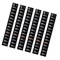 Miniatyrbild 2 av 2: 10 st Fisktank Termometer Akvarium Patch Termometer Vattentermometer Tillbehör Fisktank Patch Black 5X0.5CM
