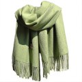 Miniatyrbillede 1 af 5: Sommer Sjal Oversized Lang Let Hør Strand Gaze Shawl Sort Black