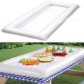 Miniatyrbillede 3 af 3: 2 stk PVC Oppustelige Fade Tallerkener Salat Buffet Is Køler Picnic Drikkebord Fest Camping Fade White 2pcs