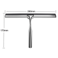 Miniatyrbillede 5 af 5: Bruse Squeegee, Vindue Squeegee Lavet Af Rustfrit Stål Med Udskiftelig Viskelblad Til Badeværelse Vindue Squeegee Til Badeværelsesspejl Vindue Glas Cl