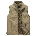 Miniatyrbillede 3 af 5: Mænds Udendørs Vest Mesh Åndbar Veste Fritids Sport Fiskevest 4XL Solid Sort solid  Black 4XL