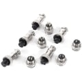 Miniatyrbilde 3 av 5: Luftfart Pluggkontakt, Hunn Metall Luftfart Ledningskontakter 4 Pin Hann Hunn Panel Metall Ledningskontakt Luftfart Socket (1 sett, Sølv)