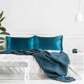 Pikkukuva 4 / 5: Satiini Tyynyliina Hiuksille Ja Iholle, 2-pakkaus - Normaali Koko Tynynliinat - Satiini Tyynynpäälliset Kirjekuori Sulkemisella Teal20  x 26 Teal 20  x 26