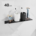 Miniatyrbillede 1 af 5: Punch-fri toiletbadværelse enkelt hylde toilet vægmonteret håndvask håndvask spejl toilet dør 40cm