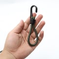 Miniatyrbillede 1 af 4: Elastiske teltrebspænder Jordspikre Stropper Camping Baldakin Fikseret Krog Snor (4 stk., armygrøn)