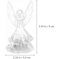 Miniatyrbillede 5 af 5: 2 stk. Farveskiftende LED Engel Lampe Lys Haveengel Gave Have Dekoration Glimtende 3D Oplyst Engel Figur til Skrivebords Ornament