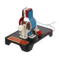 Miniatyrbillede 2 af 3: 1 Sæt Elektrisk Motormodel Mini Motormodel Fysik Eksperiment Udstyr Sort 14X11CM Black 14X11CM