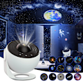 Miniatyrbillede 3 af 4: Natlys Galakse Projektor Stjernehimmel Projektor 360 Drej Planetarium Lampe Til Børns Soveværelse Valentinsdagsgave Bryllup