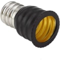 Miniatyrbillede 3 af 4: E12 til E14 Lampeholder Lys Konverter Adapter Lys Tilbehør (8 stk, Hvid+sort)