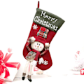 Miniatyrbillede 3 af 3: Jule Strømpe Juletræ Pejs Hængende Ornament Vedhæng Slik Gavepose Julefest Favorit Forbrugsvarer (Snemand)