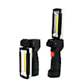 Miniatyrbilde 1 av 5: Oppladbar COB arbeidslampe med magnetisk base, bærbar mekaniker arbeidslommelykt, 360° svingbar LED arbeidslampe for bilreparasjon
