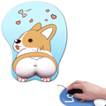 Miniatyrbild 2 av 4: RYI) En bit (blå corgi handledsstöd, ca 260*220*30mm) 3D Musmatta