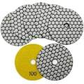 Miniatyrbillede 1 af 5: 7 stk. Diamantpoleringsskiver 4 tommer / 100 mm Tør Diamantpoleringspuder til Marmor Granit Sten Beton (#100)