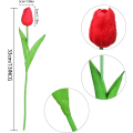 Miniatyrbild 2 av 5: Konstgjorda Tulpaner, 10 stycken Konstgjorda Silketulpaner, Blommor i Latexmaterial, Verklighetstroende Touch, Bröllop, Sovrum, Familj, DIY