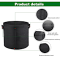 Miniatyrbillede 1 af 5: 6 stk. (10 gallons) Multifunktionelle planteposer i nonwoven-stof til frugt, blomster, urter, sukkulenter og bonsai-planter