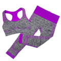 Pikkukuva 1 / 5: Naisten Urheiluliivit Racerback Leggingit Housut Racerback Leggingit Naiset Racerback Legging Set Naisten Treenivaatteet Purple S