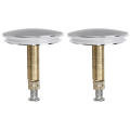 Miniatyrbilde 1 av 5: 2 stk. Badekarplugg Vaskavløpsplugg, Kjøkken Universal Bassengpluggstopper Justerbar Pop-Up Tetning Badekarplugg, 43 mm