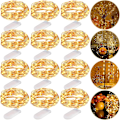 Miniatyrbild 1 av 5: LED-ljusslingor, 12-pack 20 LED 2m Kopparljusslingor, Batteridrivna Ljusslingor, Varmvitt Atmosfäriskt Ljus, Mini Batteridrivna LED-ljusslingor