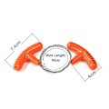 Miniatyrbilde 2 av 5: Redningskabel Wire Jakt Fiske Vandring Camping Sag Wire Overlevelseskjede Sag med Orange Håndtak Piscator Zone Utstyr