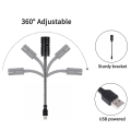 Miniatyrbilde 4 av 5: 360 Graders Rotasjonsbar USB Stjerneprojektor 3 i 1 Jord Måne Projeksjonslampe