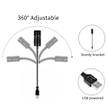 Pikkukuva 4 / 5: 360 Asteen Kääntyvä USB-Tähtiprojektori 3-in-1 Maa-Kuu Projektiolamppu