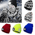 Miniatyrbilde 3 av 3: Hatt med LED-lys Beanie-lue Strikket lue Menn Kvinner Varm med Lys Hodelykt Stretch Strikket