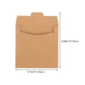 Miniatyrbillede 4 af 4: 50 stk Kraftpapir CD-ærmer DVD-emballagepose CD-opbevaringstaske CD-konvolutter Lys Brun 15X12CM Light Brown 15X12CM