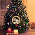 Miniatyrbillede 3 af 5: Julepynt LED Lysstreng Vindue Hængende 3D Lys Drevet Med Sugeskål Varmt Hvid Til Udendørs Indendørs Juletræ Hængende Lys Soveværelse