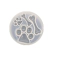 Miniatyrbillede 1 af 5: Silikone Bjørnepote Aftryk Støbeforme Benformede Charms Epoxy Resin Forme Kæledyrstema Silikoneforme Til Resin Epoxy Håndværk (2 stk, Hvid)
