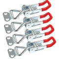 Miniatyrbilde 1 av 5: Metallisk vippehake, 4 stk Gh-4001 Justerbare sammenføyningsvippehaker, klemmehake for skap, dør