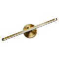 Miniatyrbillede 2 af 3: 1 stk Vandafvisende Spejllys Badeværelse Led Lys Væghængt Lys Lampe Guld Bronze 30x11x11cm Gold Bronze 30x11x11cm