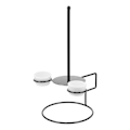 Miniatyrbillede 2 af 2: 1 Sæt Rustfrit Donut Hylde Børneferiefest Dessert Stativ Festival Donut Stativ Sort 32X21X18CM Black 32X21X18CM