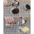 Miniatyrbillede 5 af 5: Multifunktionel Rotationsostrive med 1 Rustfrit Stål Håndholdt Tromle til Parmesan, Mozzarella, Grøntsager og Mere, Ergonomisk Design
