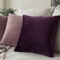 Miniatyrbild 5 av 5: Set med 2 Dekorativa Sammetskuddfodral Soffa Kuddfodral Super Mjukt Mjuk Dekoration Hem Vardagsrum Sovrum För Soffa 2 Stycken 30x30cm Fuchsia