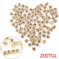 Pikkukuva 3 / 5: Scrabble-kirjaimet Puusta Scrabble-laatat 200 X Scrabble-tiilet Aakkoslautapeli