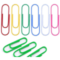 Miniatyrbild 2 av 4: 1 Tums Mini Pappersklämmor i Blandade Färger, Färgbelagda Pappersklämmor för Filer, Pappersarbete, Kontorsmaterial (100-pack)