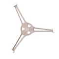 Miniatyrbilde 1 av 5: Universell Mikrobølgeovn Tripod Arm Dreieskive Støtte Mikrobølgeovn Dreieskive Trekantbrakett For Mikrobølgeovnen (1 stk, Sølv)