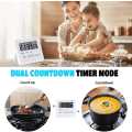 Miniatyrbillede 2 af 5: Timer, Køkken Timer Digital Timer Med Stopur Og Nedtællingsfunktion, Køkken Alarmur Æg Timer, Digital Magnet Timer LCD Display Til Børn Og
