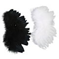 Miniatyrbild 3 av 5: 2 Pcs Doll Feather Wings, Black and White Soft Comfortable Feather Angel Wings for 1/3 1/4 1/6 Dolls