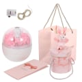 Pikkukuva 2 / 5: 1 Tyttönukke Lahjapaketti Pinkki Väri Lahjapaketti Luova Tyttölahjat Pinkki 13.45X11.75cm Pink 13.45X11.75cm