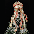 Miniatyrbild 1 av 5: Julklappsbåge för Topp av Julgran, 4 st Dekorativa Bågar för Julgran Krans Dörr Festival Heminredning Inomhus Utomhus