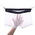 Pikkukuva 2 / 3: Miesten Boxerit Ultraohut Hengittävä Jääsiilkki Saumattomat Alushousut (valkoinen) - Koko XlWhiteXL White XL