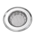 Miniatyrbild 1 av 5: Diskpropp för diskho i rostfritt stål, standard silavloppsskydd för badrum/kök, hårfångare för badkar/dusch (3 st, silver)