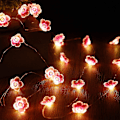 Miniatyrbillede 5 af 5: 40 LED Lysende Pink Kirsebærblomst Fairy Lights, Batteridrevet Til Jul, Pigers Værelse, Soveværelse, Indendørs, Udendørs, Bryllup, Valentinsdag